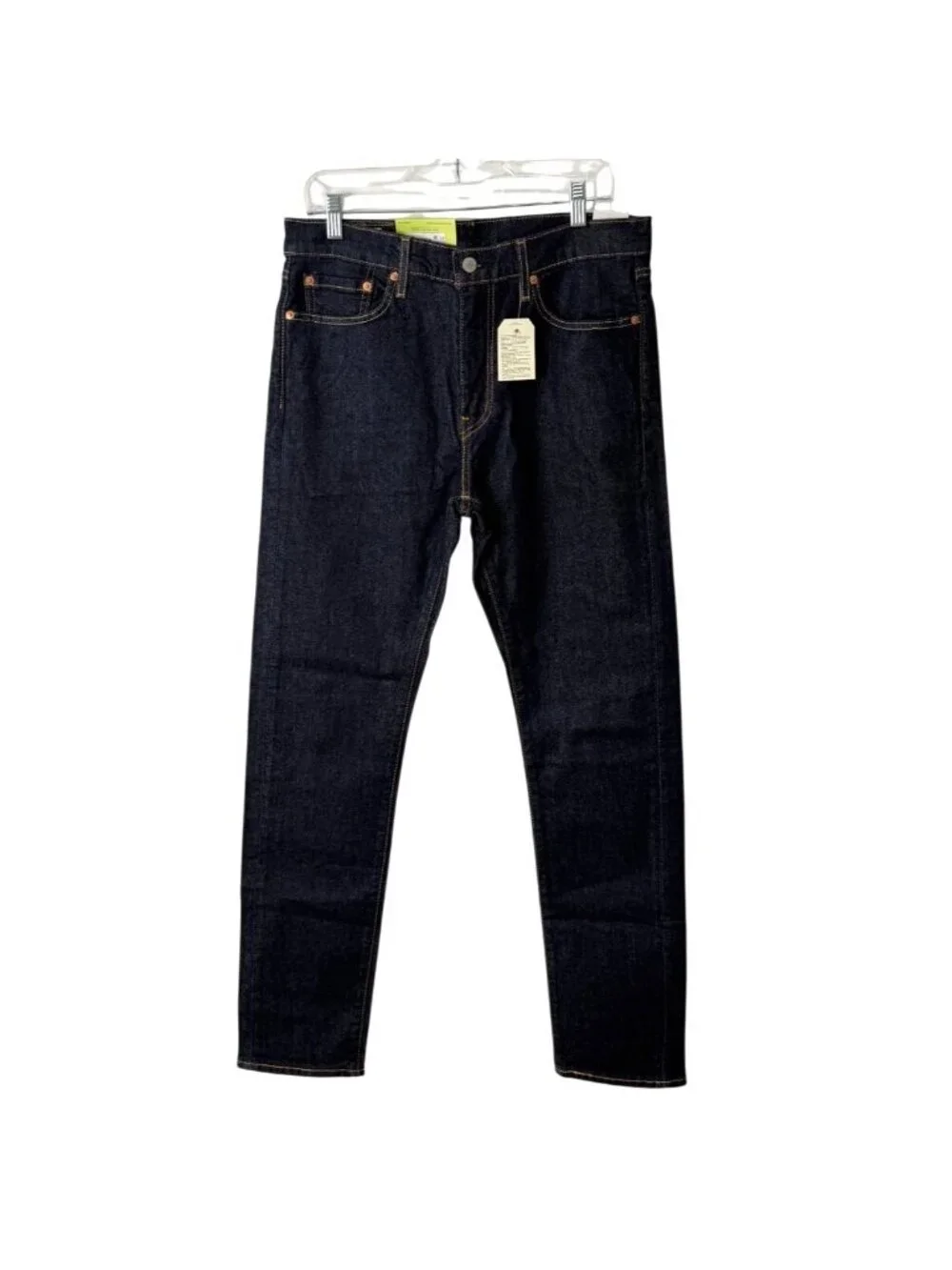Levis Premium Mens 33x32 Jeans 511 Skinny Dark Wash NEW - Picture 2 of 9